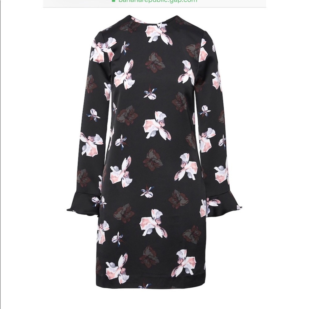 Floral Ruffle-Cuff Dress - Picture 3 of 5